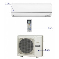 Мульти сплит-система Hitachi RAM-18QH5E/RAS-10QH5EA*2шт