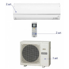Мульти сплит-система Hitachi RAM-18QH5E/RAS-10QH5EA*2шт Мульти сплит-система Hitachi RAM-18QH5E/RAS-10QH5EA*2шт