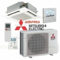 Кассетный кондиционер Mitsubishi Electric PLA-RP35 ВA/ SUZ-KA35VA Кассетный кондиционер Mitsubishi Electric PLA-RP35 ВA/ SUZ-KA35VA